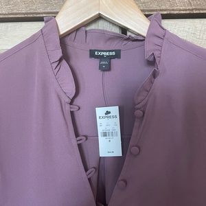 NWT Express slim ruffle blouse